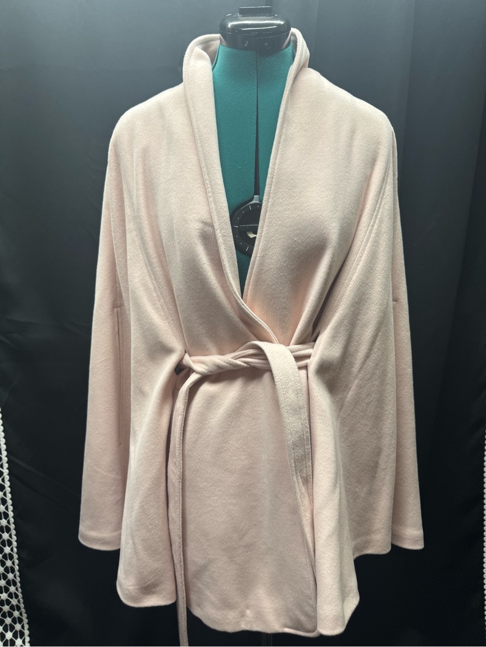 Ivanka Trump Pale Pink Belted Cape